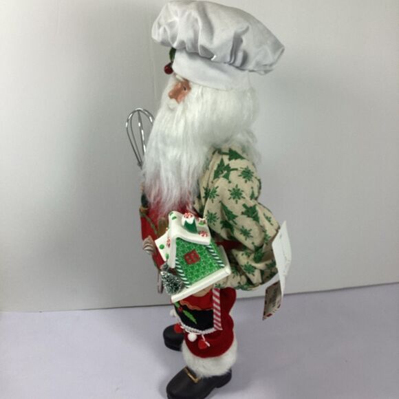 North Pole Santa Chef Gingerbread Figure Christmas Kitchen Decor Baker 19" - Picture 5 of 11
